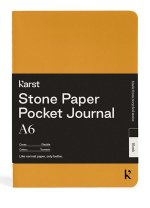 Cahier A6 poche moutarde uni