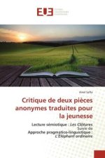 Critique de deux pi?ces anonymes traduites pour la jeunesse