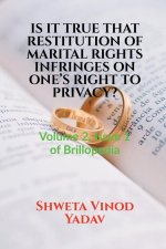 Is It True That Restitution of Marital Rights Infringes on One's Right to Privacy?