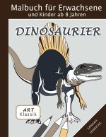 Klassik Art Malbuch fur Erwachsene und Kinder ab 8 Jahren - Dinosaurier