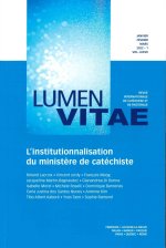 L’institutionnalisation du ministère de catéchiste, Revue Lumen Vitae 2022/1 tome 77/1