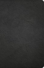 CSB Large Print Personal Size Reference Bible, Black Genuine Leather