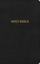 KJV Thinline Reference Bible, Black Leathertouch