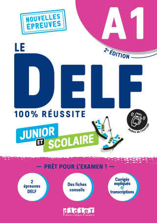 DELF A1 100% réussite scolaire et junior - édition 2022  - Livre + didierfle.app