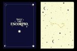 (pack).2 cuadernos grapados a6 escorpio.(horoscopo negro)