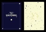 (pack).2 cuadernos grapados a6 sagitario.(horoscopo negro)