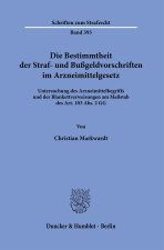Die Bestimmtheit der Straf- und Bußgeldvorschriften im Arzneimittelgesetz.