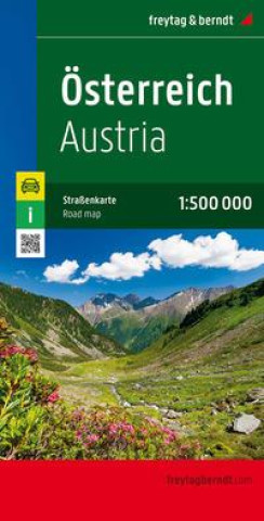 Österreich, Straßenkarte 1:500.000, freytag & berndt