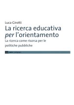 ricerca educativa per l'orientamento. La ricerca come risorsa per le politiche pubbliche