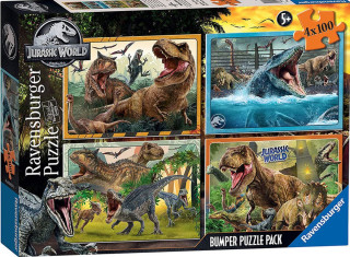 Puzzle 2D 4x100 Jurassic World Bumper Pack 5619