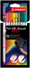 STABILO Pen 68 brush  Arty Sada 10 ks