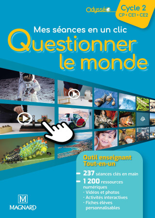 Odysséo Mes séances en un clic Questionner le monde Cycle 2 (2022) - Guide enseignant papier + Ressources numériques