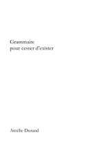 Grammaire pour cesser d'exister