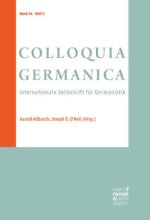 Colloquia Germanica 54, 1