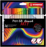 STABILO Pen 68 brush 24er Kartonetui ARTY neue Farben