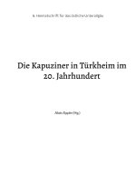 Kapuziner in Turkheim im 20. Jahrhundert