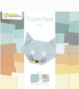 Papier origami 20x20 cm Furs 60 arkuszy