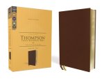 KJV, Thompson Chain-Reference Bible, Genuine Leather, Calfskin, Brown, Art Gilded Edges, Red Letter, Comfort Print
