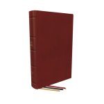 KJV, Personal Size Large Print Single-Column Reference Bible, Premium Goatskin Leather, Red, Premier Collection, Red Letter, Comfort Print