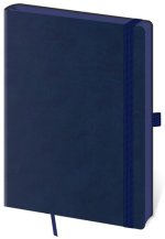 Zápisník Memory L modrý tečkovaný