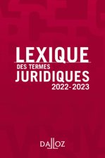 Lexique des termes juridiques 2022-2023 30ed