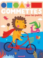 Gommettes pour les petits (Lion sur vélo)