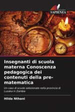 Insegnanti di scuola materna Conoscenza pedagogica dei contenuti della pre-matematica