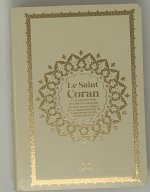 Saint Coran Arabe franCais phonEtique souple (13 x 17 cm) - Beige