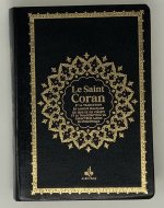 Saint Coran Arabe franCais phonEtique souple (13 x 17 cm) - Bleu electrique