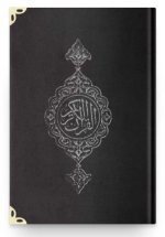 Coran Arabe 14x17 VELOURS NOIR DORE