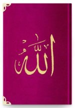 Coran Arabe 14x19 VELOURS avec gravure - ROSE
