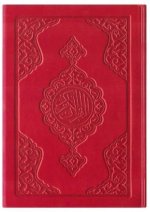 Coran Arabe 8x12 CUIR - ROUGE
