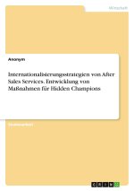 Internationalisierungsstrategien von After Sales Services. Entwicklung von Maßnahmen für Hidden Champions
