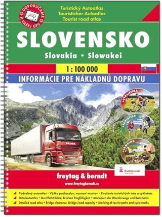 Turistickďż˝ autoatlas Slovensko 1:100 000