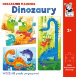 Puzzle Dinozaury Układanki malucha Kapitan Nauka