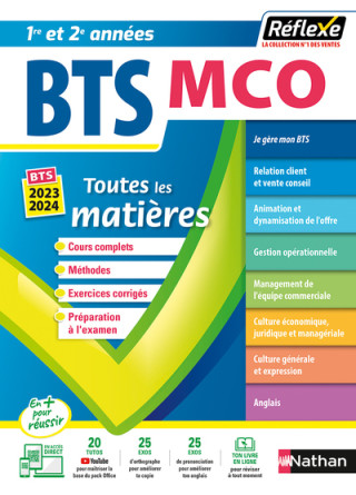 BTS MCO Management commercial opérationnel - BTS MCO 1 et 2 (Toutes les matières - Réflexe N° 7)