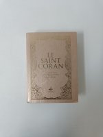 Saint Coran FranCais souple - Poche - Bleu ciel - Arc en ciel