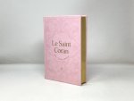 Saint Coran Arabe FranCais PhonEtique cartonnE (17 x 24 cm) - Rose claire -  Or