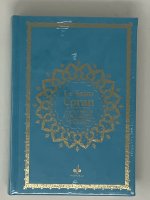 Saint Coran Arabe franCais phonEtique cartonnE (13 x 17 cm) - Bleu ciel - Arc en ciel