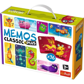 Pexeso Classic&Plus Roztomilďż˝ pďż˝ďż˝erky 3v1