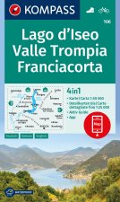 KOMPASS Wanderkarte 106 Lago d'Iseo, Valle Trompia, Franciacorta 1:50.000