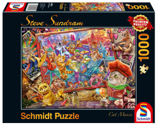 Puzzle 1000 PQ Muzykalne koty S. Sundram 111117