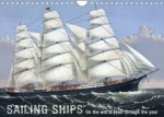 Sailing Ships (UK Version) (Wall Calendar 2023 DIN A4 Landscape)