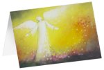Engel im Licht - Kunst-Faltkarten ohne Text (5 Stück)