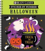Brain Games - Sticker by Number: Halloween (Trick or Treat Cover): Volume 2