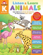 Listen and Learn: Animals, Kindergarten Workbook