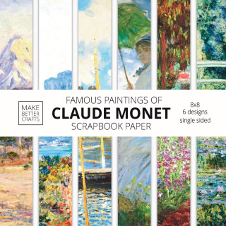 Famous Paintings Of Claude Monet Scrapbook Paper
