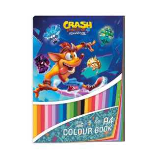 Blok barevných papírů A4 - Crash Bandicoot