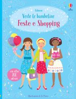 Feste e shopping. Vesto le bamboline. Con adesivi