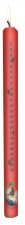 Bougies de l'Avent rouge - H 30 cm